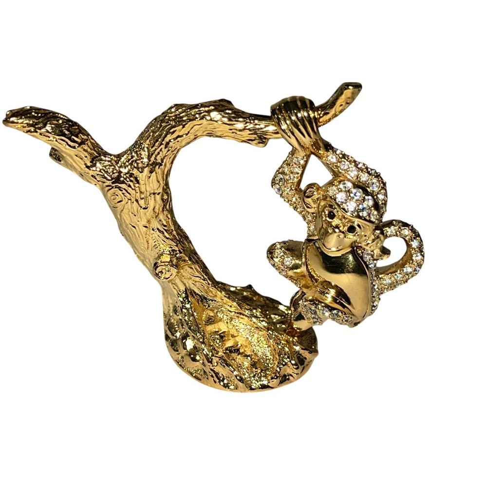 Estee Lauder Solid Compact Necklace Charming Monk… - image 3